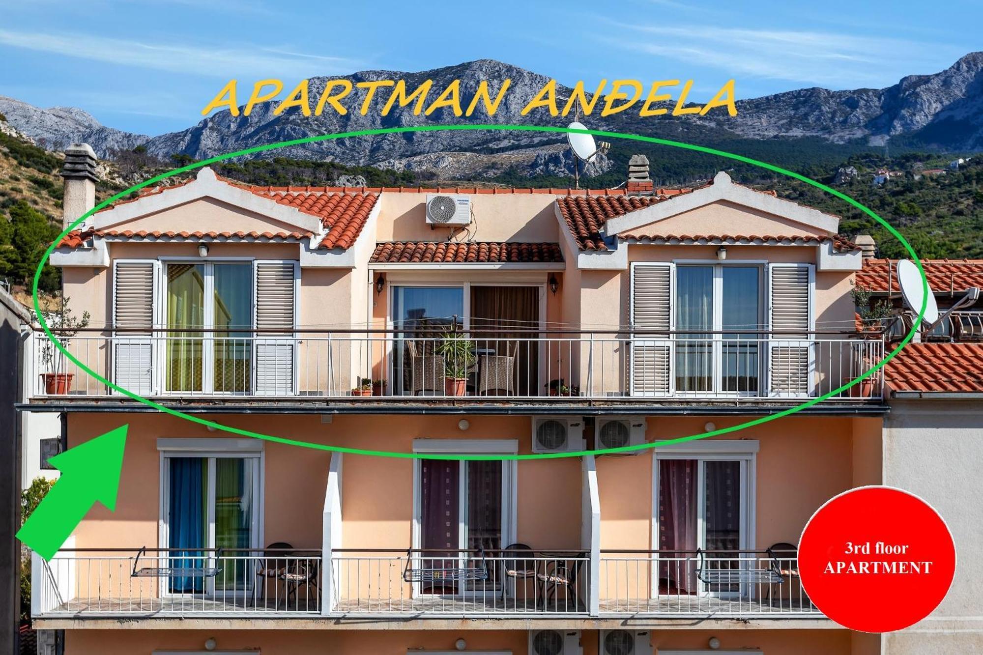 Apartman Andela Подгора Екстер'єр фото